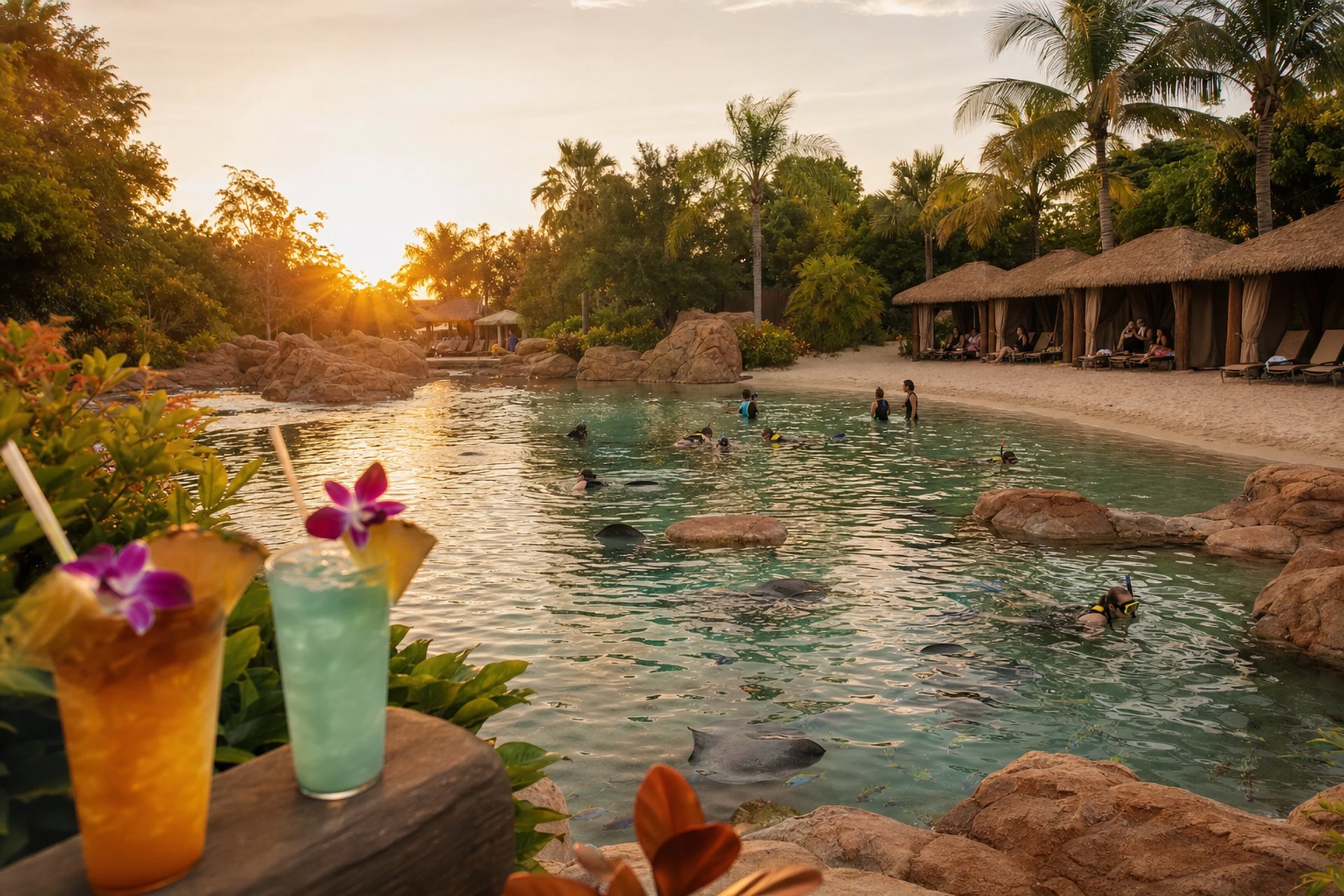 Dia perfeito no Discovery Cove