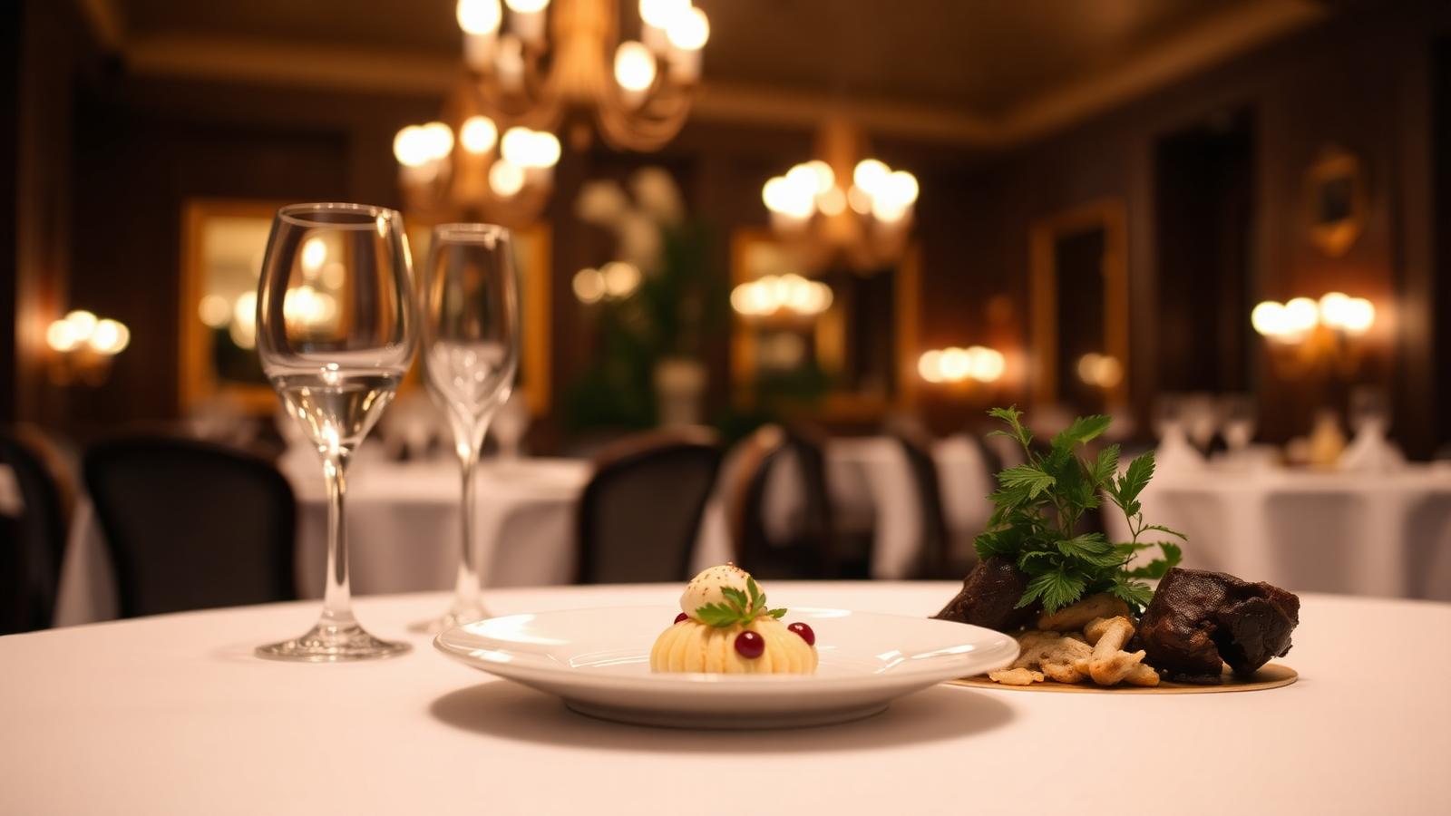 Prato gourmet em restaurante do Epcot