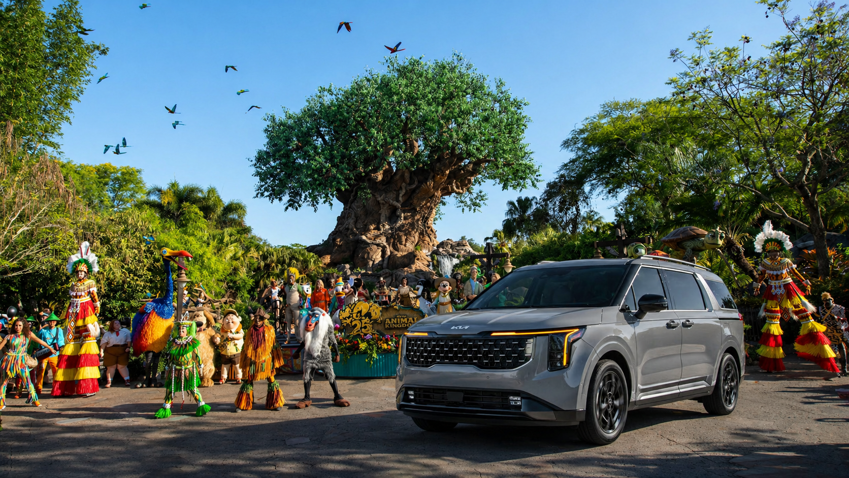 Kia Carnival no Animal Kingdom Orlando