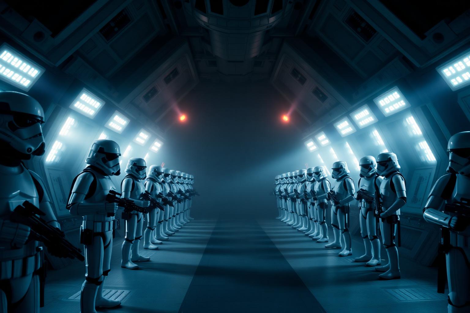 Stormtroopers em Rise of the Resistance