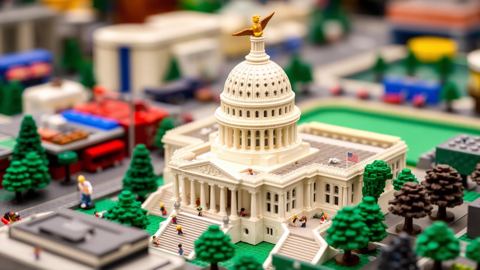 Replica em Lego do Capitolio dos EUA