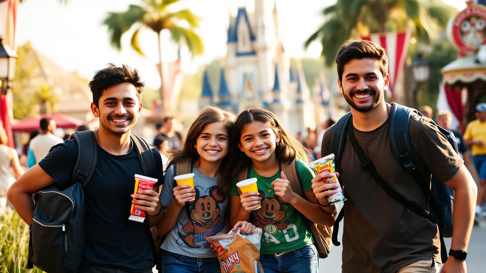 Familia brasileira no Magic Kingdom